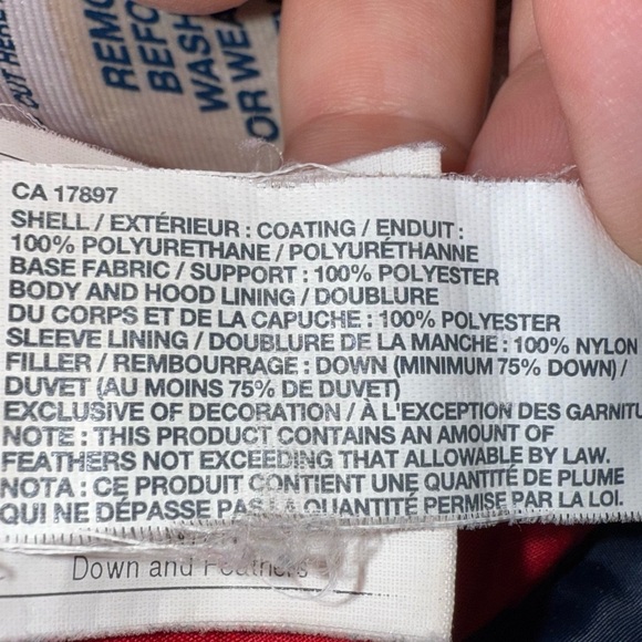 Baby GAP Jacket Kids Navy Puffer Winter Coat Down Filled Sz 3 Years - Picture 13 of 15